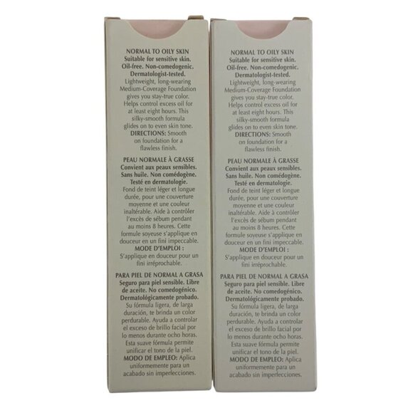 Mary Kay Medium Coverage Foundation Ivory 202 Two Tubes 1 oz Normal To Oily Skin - Picture 6 of 7